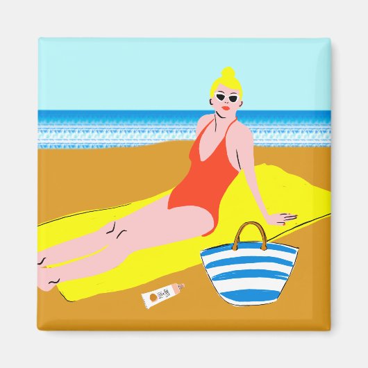 Aimant Beachy Keen - Jaune (Devant)