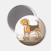 Aimant beagle2, isabelfidalgo.com (Recto/Verso)