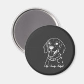 Aimant Beagle adorable (Recto/Verso)