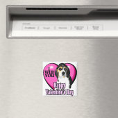 Aimant Beagle de la Saint-Valentin (In Situ (Lave-vaisselle))