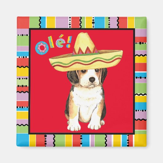 Aimant Beagle Fiesta (Devant)