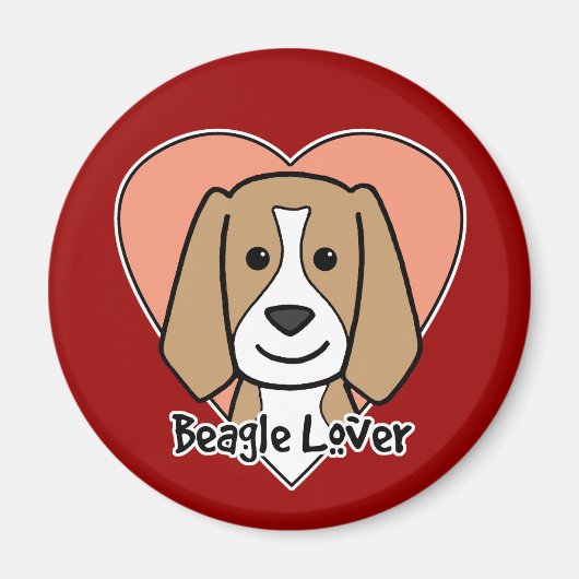 Aimant Beagle Lover (Devant)