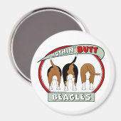 Aimant Beagle Nothin' Butt (Recto/Verso)