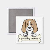 Aimant Beagle personnalisé (Recto/Verso)