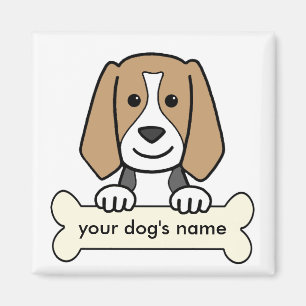 Aimant Beagle personnalisé