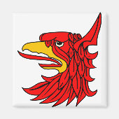 Aimant Beak de la créature rouge d'oiseaux (Devant)