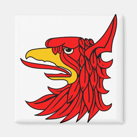 Aimant Beak de la créature rouge d'oiseaux (Devant)