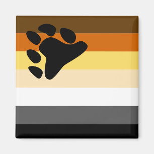 Aimant Bear Brotherhood Pride Flag