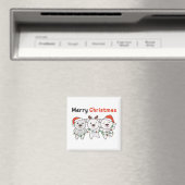 Aimant Bear Christmas Animals (In Situ (Lave-vaisselle))
