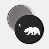 Aimant Bear de Californie Noire (Recto/Verso)