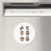 Aimant Bear Halloween Witch Devil Citrouille Vampire cost (In Situ (Lave-vaisselle))