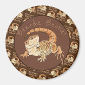 Aimant Beardie Bestie ! (Devant)