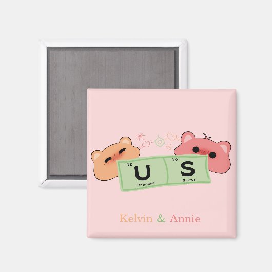 Aimant Bears mignonne dans l'aimant (Recto/Verso)