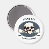 Aimant Beat Me Skull Lacrosse (Recto/Verso)