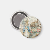 Aimant Beatrix Potter Peter Rabbit et Benjamin Bunny (Recto/Verso)
