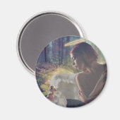 Aimant Beau ange avec Imaginaire Fairy Art (Recto/Verso)
