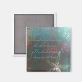 Aimant Beau art original avec message inspirant (Recto/Verso)