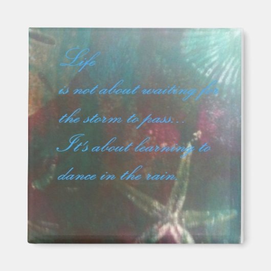 Aimant Beau art original avec message inspirant (Devant)