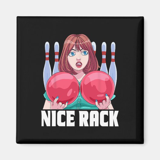 Aimant Beau Bowler 10 broches Nice Rack Bowling (Devant)