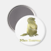 Aimant beau castor (Recto/Verso)