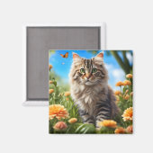 Aimant Beau chats beau jardin (Recto/Verso)