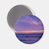 Aimant Beau coucher de soleil : Mission Beach, San Diego, (Recto/Verso)