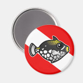 Aimant Beau Drapeau de plongée Clown Clown (Recto/Verso)