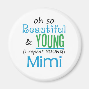 Aimant Beau et jeunes Mimi