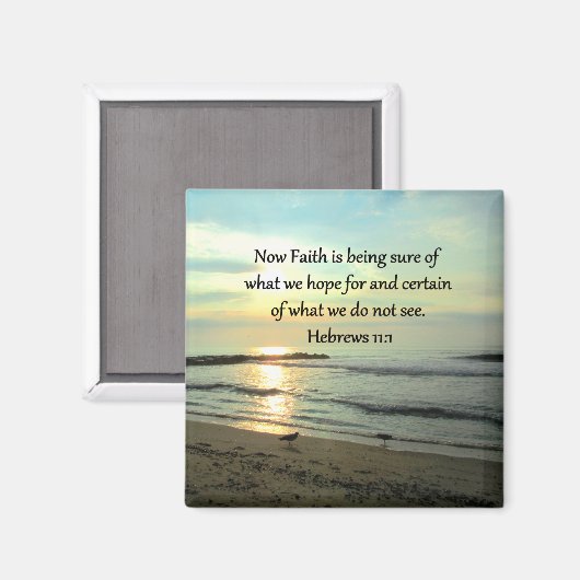 AIMANT BEAU HÉBREUX 11:1 SLEURISME (Recto/Verso)