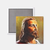Aimant Beau Jésus Portrait (Recto/Verso)