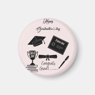 Aimant Beau Joyeux Joyeux jour de Graduations