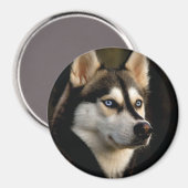Aimant Beau Oreiller Husky Lrow (Recto/Verso)