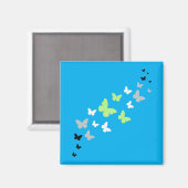 Aimant Beau Papillon Fierté Agender (Recto/Verso)
