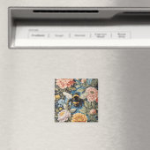 Aimant Beau Pastel Floral et Bumblebee (In Situ (Lave-vaisselle))