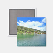 Aimant beau paysage Crans-Montana Suisse (Recto/Verso)