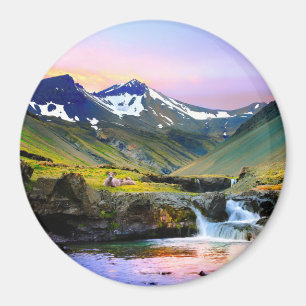 Aimant Beau paysage de paysage de l'Islande