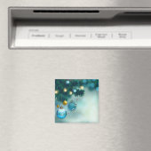 Aimant Beau Pin À Pins Avec Balle Bleue De Noël (In Situ (Lave-vaisselle))