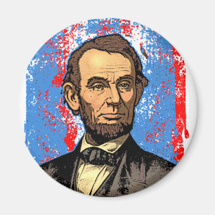 Aimant Beau portrait d'Abraham Lincoln