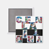 AIMANT BEAU ROSE ROSE ROSE GEM PIERRE JOLIE PROPRE (Recto/Verso)