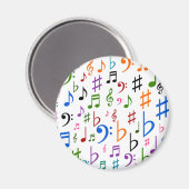 Aimant Beaucoup de notes et de symboles musicaux (Recto/Verso)