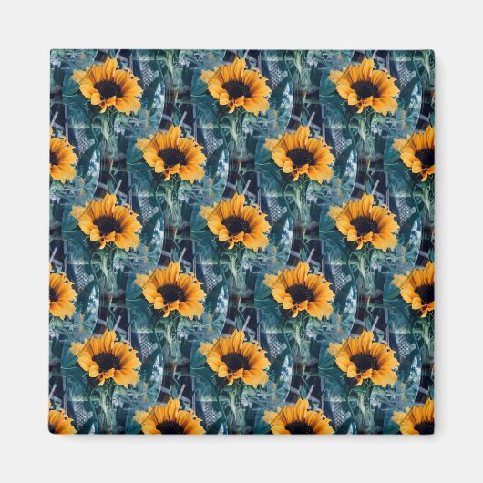 Aimant Beaucoup de tournesols ensoleillés..... (Devant)