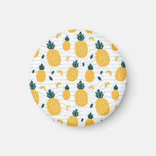 Aimant Beauté ananas : Motif tiré à la main