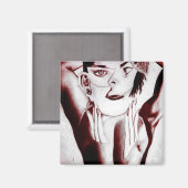 Aimant beauté collée. (Recto/Verso)