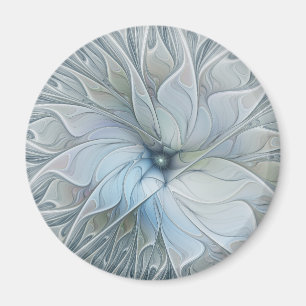 Aimant Beauté Élégante Fleur d'Art Abstrait Moderne Fract