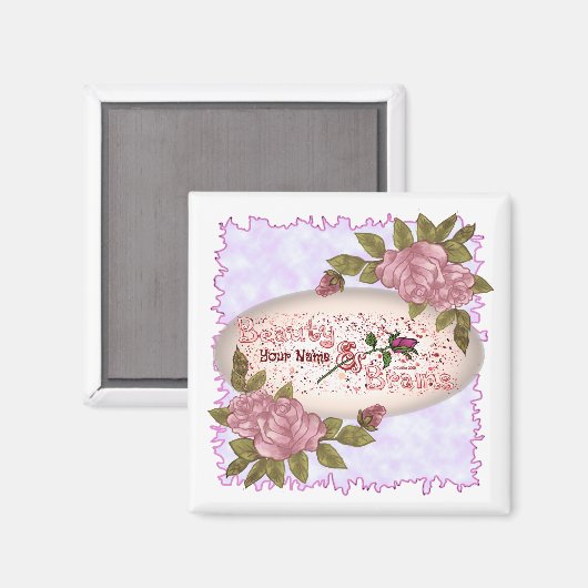 Aimant Beauté et cerveaux (Recto/Verso)