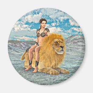 Aimant Beauté et Lion