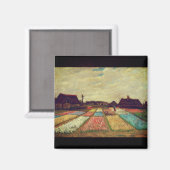Aimant Beauté florissante de Van Gogh : Bulb Fields (Recto/Verso)