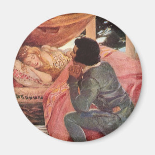 Aimant Beauté vintage du sommeil par Jessie Willcox Smith