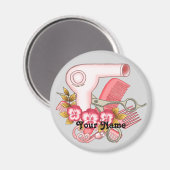 Aimant Beauticier rose Pansy (Recto/Verso)