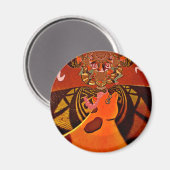 Aimant Beautiful Amazing Giraffe love safari (Recto/Verso)